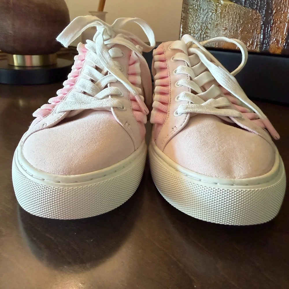 Tory Burch Pink Suede Sneakers NWOT